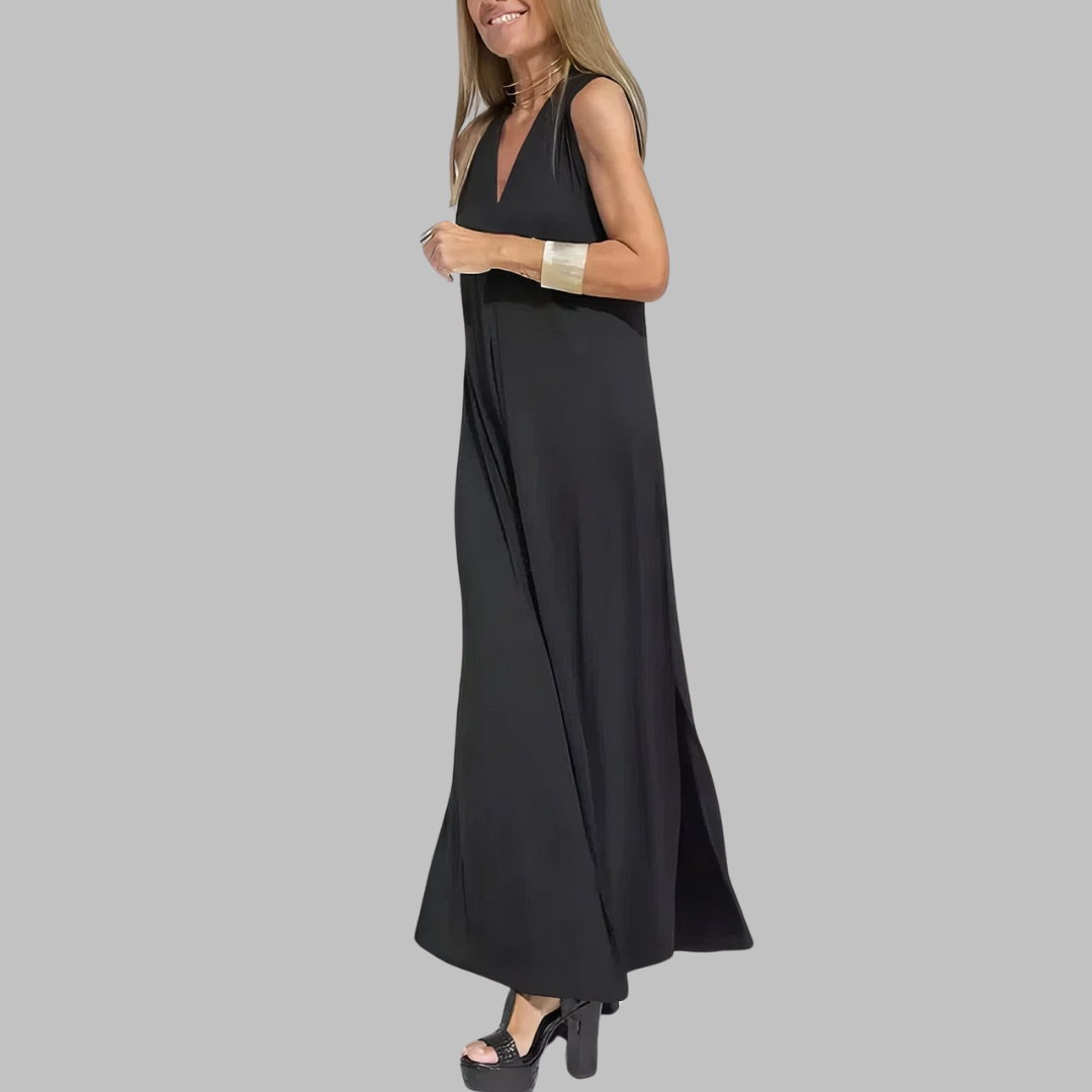 Jana | Elegantiška maxi suknelė + tinkantis megztinis DOVANOJAME