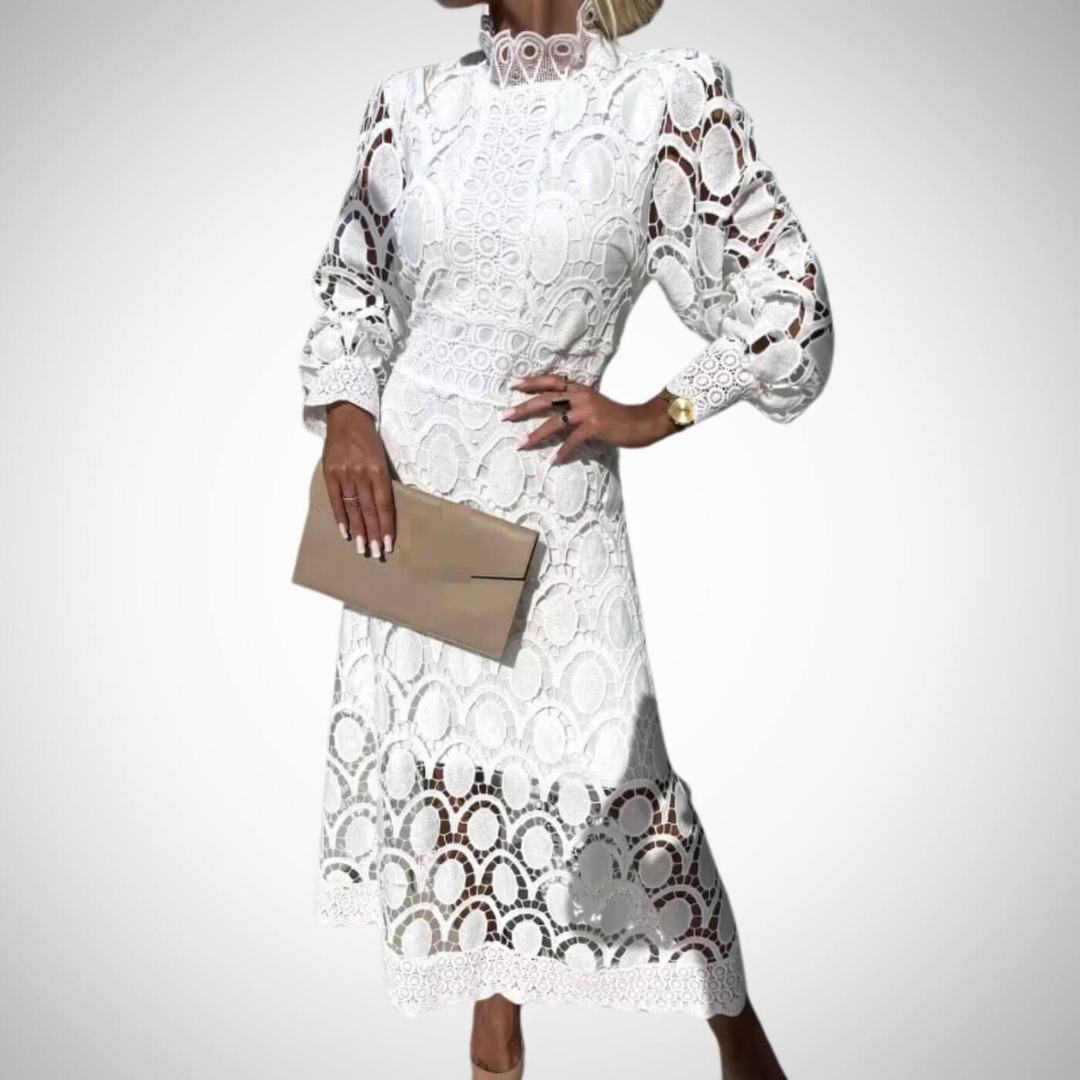 Veronika | Elegantiškos nėriniuotos maxi suknelės