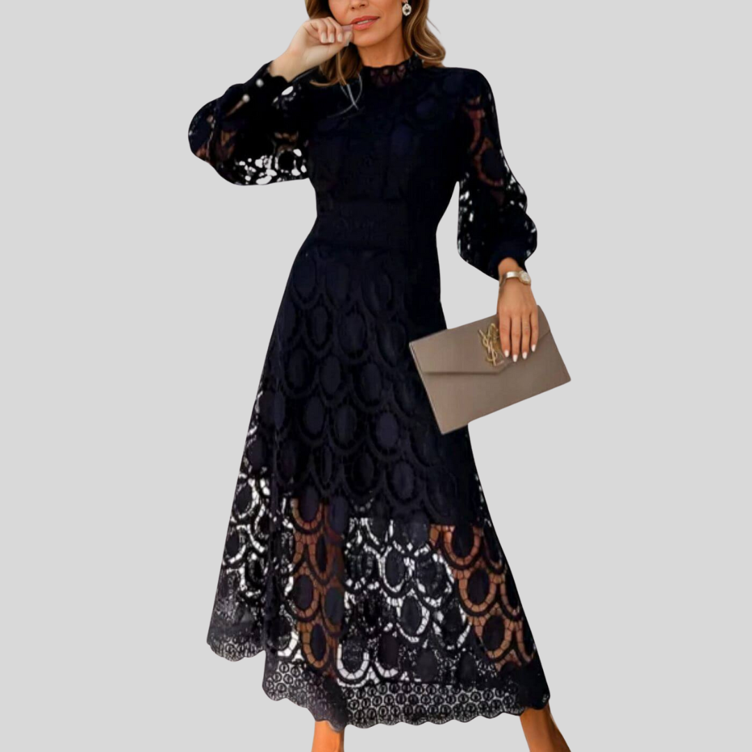 Veronika | Elegantiškos nėriniuotos maxi suknelės