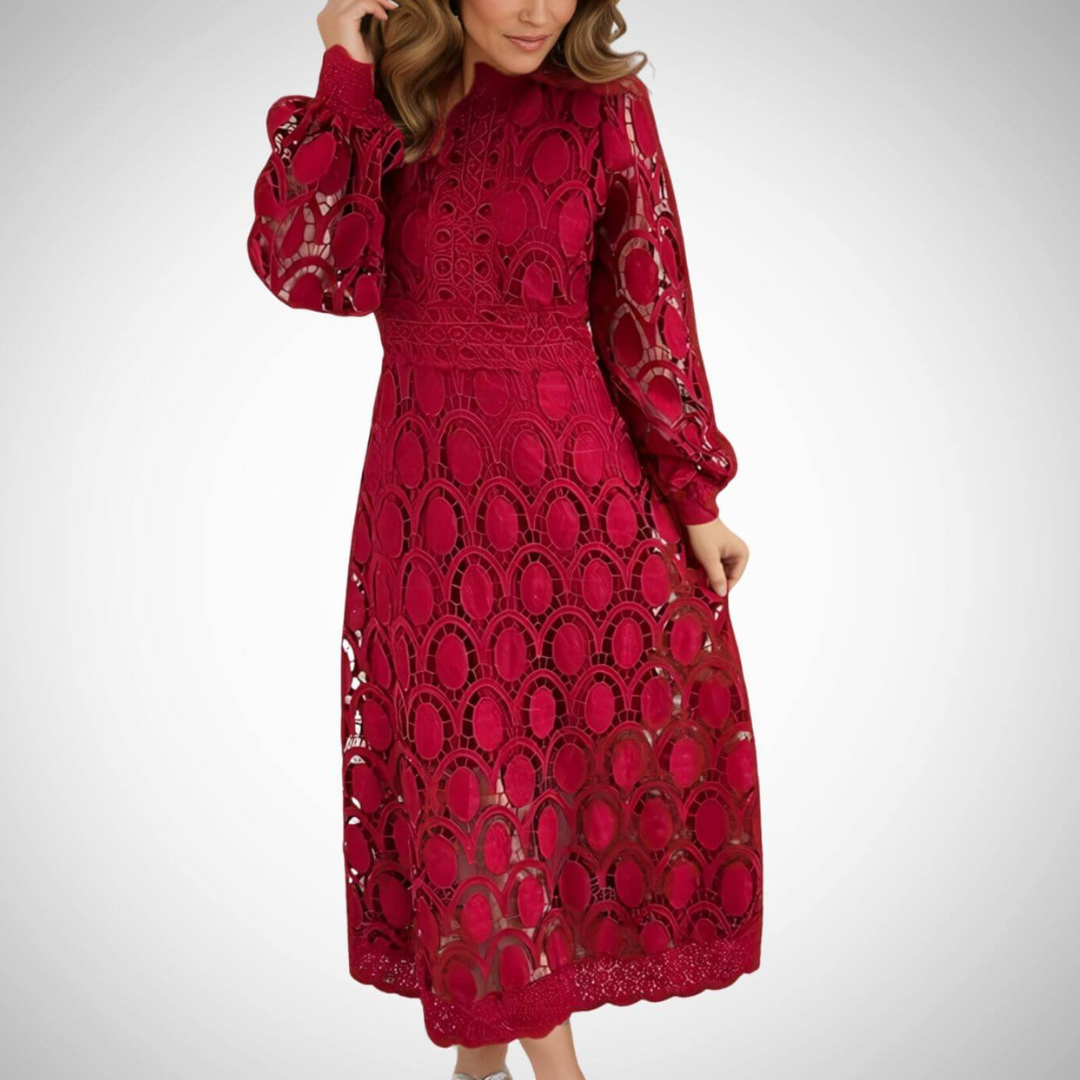 Veronika | Elegantiškos nėriniuotos maxi suknelės