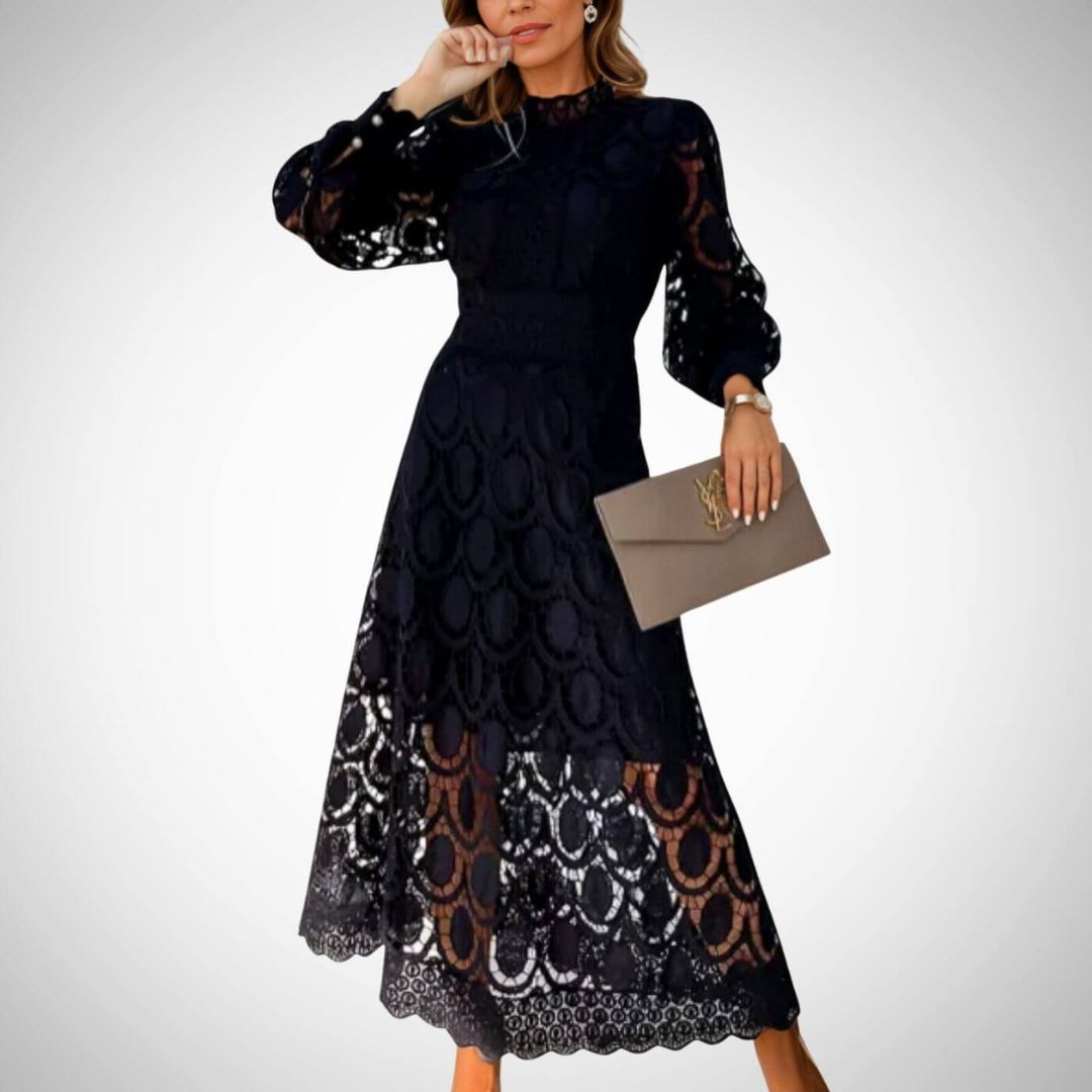 Veronika | Elegantiškos nėriniuotos maxi suknelės