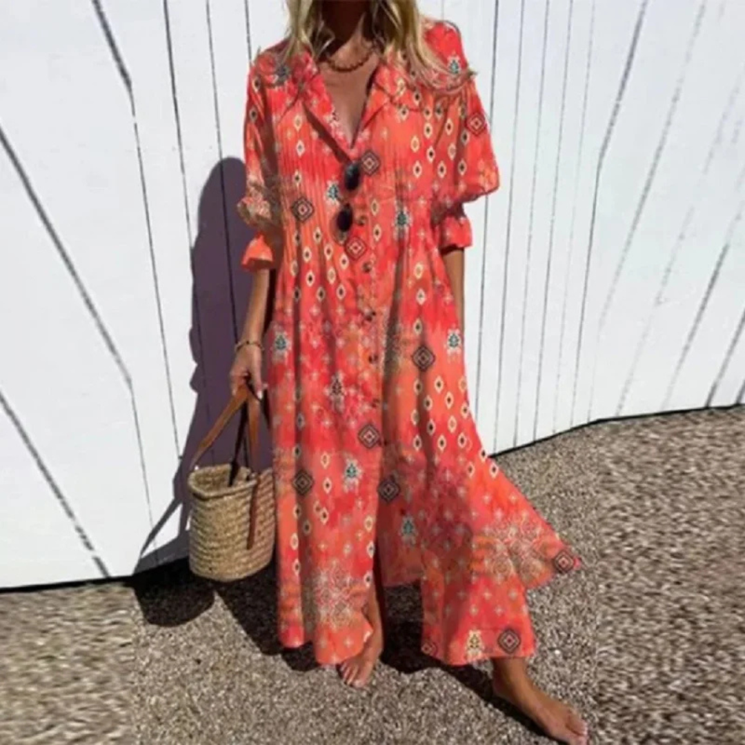 Katerina | Bohemiška suknelė laisvu siluetu