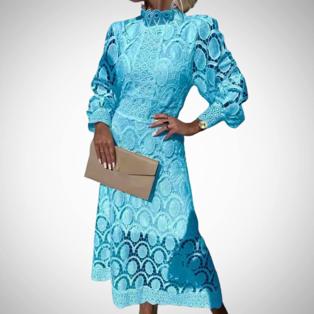 Veronika | Elegantiškos nėriniuotos maxi suknelės